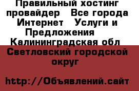 Правильный хостинг провайдер - Все города Интернет » Услуги и Предложения   . Калининградская обл.,Светловский городской округ 